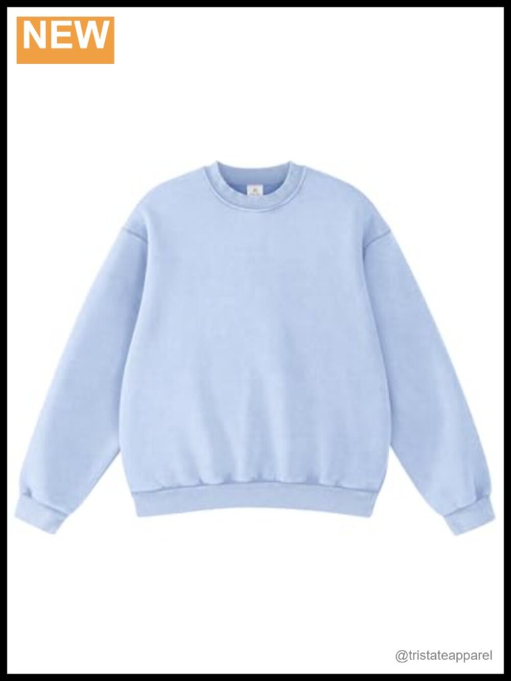 Oversized Acid Wash Crewneck Sweatshirt Heavyweight Fleece Pullover